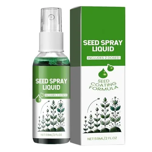 Produktbild: Flüssiges Gras-Aussaatspray,Flüssiges Aussaat-Spray - Saatspray für Rasen | Gartengras-Saatflüssigkeit, multifunktionales Saatspray für Rasen, Garten, 59 ml