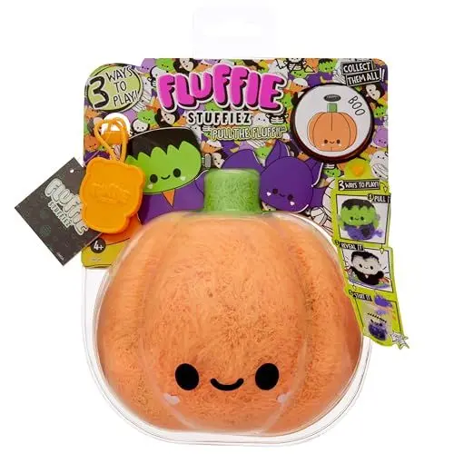 Produktbild: Fluffie Stuffiez Halloween Kürbis - Kleines Plüsch-Sammlerstück - Überraschung beim Auspacken - Kuschelweicher ASMR Flaum - Fidget, Basteln, Fell Abziehen - für Kinder ab 4 Jahren und Sammler