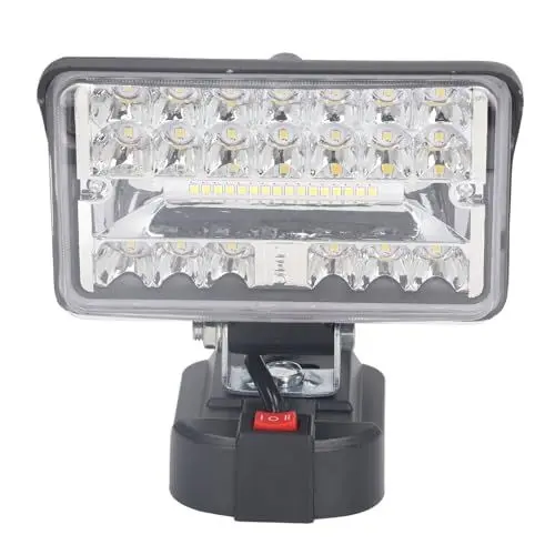 Produktbild: Flutlicht, LED-Flutlicht, 4 Zoll, 108 W, 5600 Lm, Mehrwinkelbeleuchtung, Hohe Helligkeit, Flammhemmendes ABS-Gehäuse, Außen-, Flut- und Sicherheitsleuchten