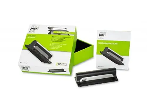 Produktbild: FLUX-Hifi Flux-Brush Schallplattenbürste kombiniert mit Samtpads und Karbonfaserbürste