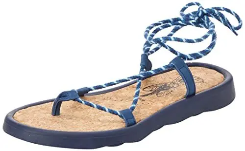Produktbild: FLY London Damen Flatform Flache Sandale, Blau, 42.5 EU