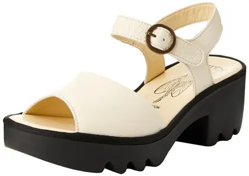 Produktbild: Fly London Damen Tull503fly Sandale Cremefarbenes Mousse 56 EU