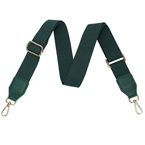 Produktbild: FLYAMAPIRIT Verstellbarer Schultergurt für Taschen, 3,8 cm breiter Taschengurt DIY Zubehör für Handtaschen, Tragetaschen und Umhängetaschen (Schwarzgrün)