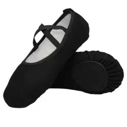 Produktbild: Flyd Ballettschuhe Gymnastikschuhe Ballettschläppchen Mädchen Ballerinas Tanzschuhe Kinder Schläppchen, Schwarz, 33 EU