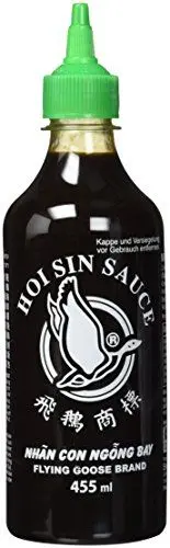 Produktbild: FLYING GOOSE Hoi Sin Sauce - pikant, grüne Kappe, kräftige Würzsauce aus Thailand, 2er Pack (2 x 455 ml)