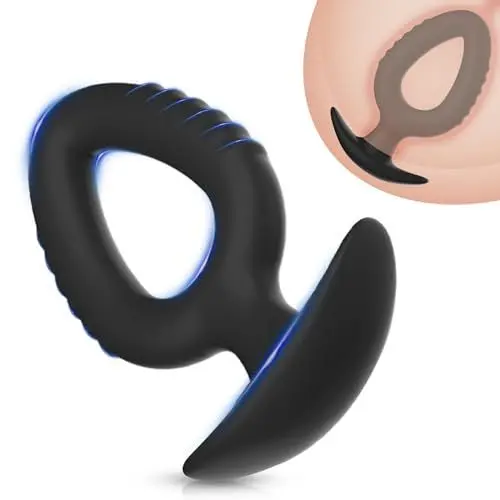 Produktbild: FLYSL Premium Analplug Buttplug für Frauen und Männer,Tragbare Silikon Analstöpsel Anal Plug Butt Plug Fetisch Masturbation,BDSM Sexspielzeug Analspielzeuge Anal Toy Schwarz (M)