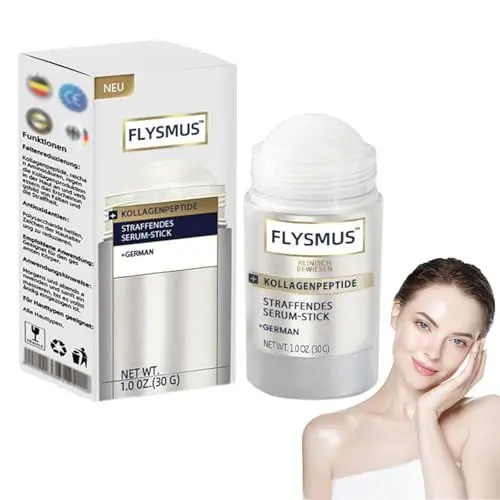 Produktbild: Flysmus Kollagen-Peptide STRAFFENDES SERUM-STICK, Flysmus Collagen Peptides Firming Serum Stick, Flysmus Erweiterte Straffende & Faltenreduzierende Lotion die Hautelastizität verbessern (1Stück)