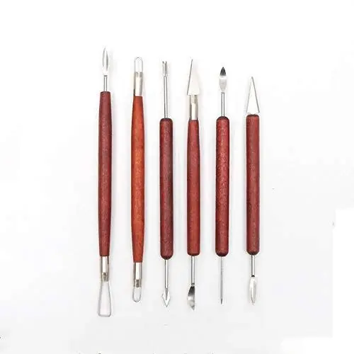 Produktbild: FLZONE Sculpting Carving Tool Set,6 Stück Modellieren von Clay Tools Set Keramikskulptur-Tools Set für Professionelles Kunsthandwerk,Tonkeramik,Skulptur