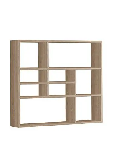 Produktbild: FMD Möbel, 269-001 Mika Wandregal , holz, eiche, maße 90.0 x 16.0 x 78,5 cm (BHT)
