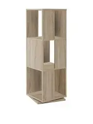 Produktbild: FMD Möbel, 291-001E Tower drehbares Regal in Ausführung Eiche Nachbildung, melaminharz beschichtete spanplatte, maße 34.0 x 108.0 x 34.0 cm (BHT)