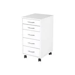 Produktbild: FMD Möbel, 336-001E Freddy Beistellcontainer,melaminharz beschichtete ppanplatte, weiß, maße 33.0 x 63.5 x 38.0 cm (BHT)