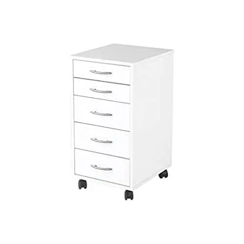 Produktbild: FMD Möbel, 336-001E Freddy Beistellcontainer,melaminharz beschichtete ppanplatte, weiß, maße 33.0 x 63.5 x 38.0 cm (BHT)