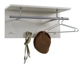 Produktbild: FMD Möbel, 441-001 Spot Garderobe , weiß, maße 72.0 x 35.0 x 29.5 cm (BHT)