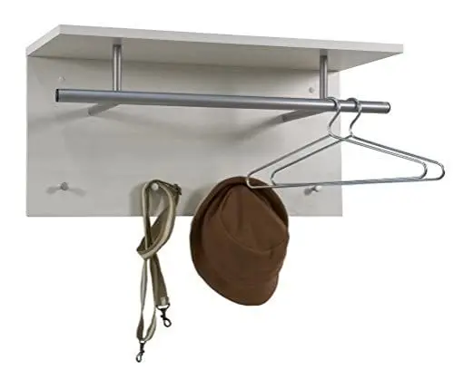 Produktbild: FMD Möbel, 441-001 Spot Garderobe , weiß, maße 72.0 x 35.0 x 29.5 cm (BHT)