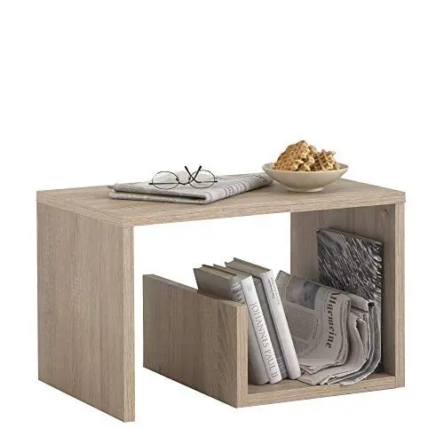 Produktbild: FMD Möbel, 632-001 Mike Beistelltisch, eiche, maße 59 x 38 x 36 cm (BHT)