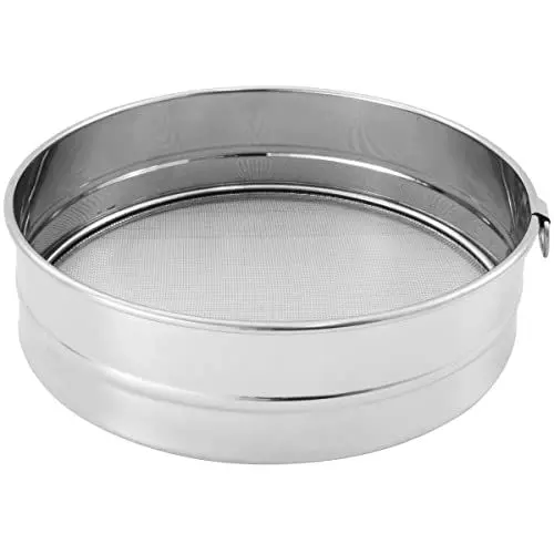 Produktbild: FMprofessional 21660 Mehl-/Puderzuckersieb, Edelstahl, Silber, 40 x 40 x 25,6 cm