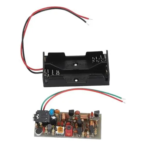 Produktbild: FM-Transmitter-Board-Kit, Einstellbare Lautstärke, Kabelloses Mikrofon-Transmitter-Modul-Kit, Anti-Interferenz, Signalfrequenz (mit) für DIY Campus Broadcast