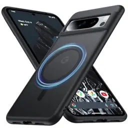 Produktbild: FNDMIL (NO.1 Magnetisch) für Google Pixel 8 Pro Hülle mit MagSafe(Translucent Matt)(Anti-Fingerabdruck)(Militär Stoßfest) Hardcase mit Weich Silikon Handyhülle für Pixel 8 Pro Case Dünn 6.7'',Schwarz