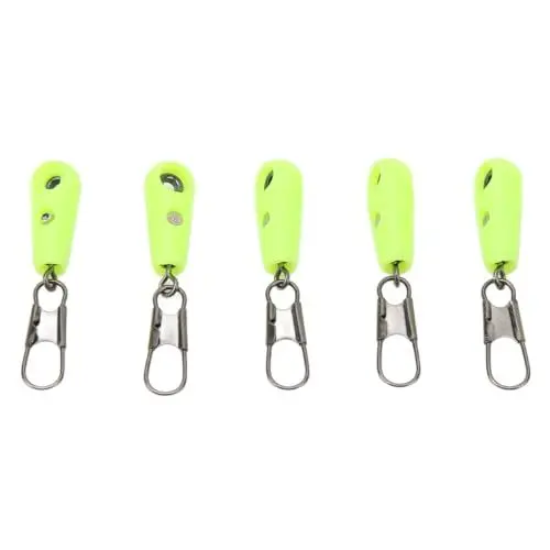 Produktbild: Focket Angelschnur-Schwimmer-Anschluss, Grün, Stabile Rotation, Hohe Härte, Auffälliger Angel-Schwimmer-Anschluss für Felsangeln (Nietenverstärkter gerader Typ)