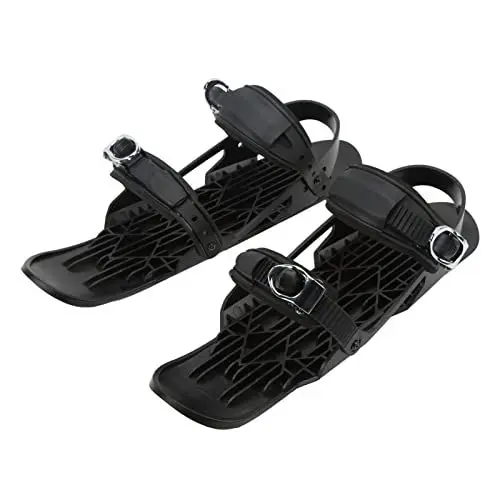 Produktbild: Focket Mini Short Ski Skates für Schnee, Verstellbare Short Snowskates Snowblades Skiboard Ski für Winterschuhe, Outdoor Skifahren Mini Ski Skates Skischuhe für Wintersport, Langlaufski
