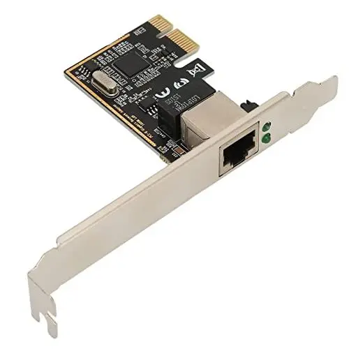 Produktbild: Focket PCIE Gigabit Netzwerkkarte, 10/100/1000/25000 Mbps RJ45 LAN PCIE Ethernet Karte mit 12cm Halterung, Gigabit Ethernet PCI Express Netzwerkkarte, Netzwerkkarte, Ethernet Karte für PC