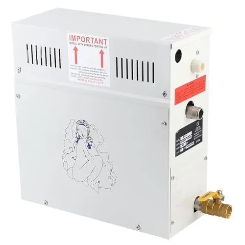 Produktbild: Fockety 4,5-kW-Dampferzeuger, Sauna-Dampfgenerator mit LED-Anzeigesteuerung, Automatische Abschaltung, 1,2-bar-Überdruckventil, Heim-Dampfduschsystem, Sauna-Dampfbadheizung