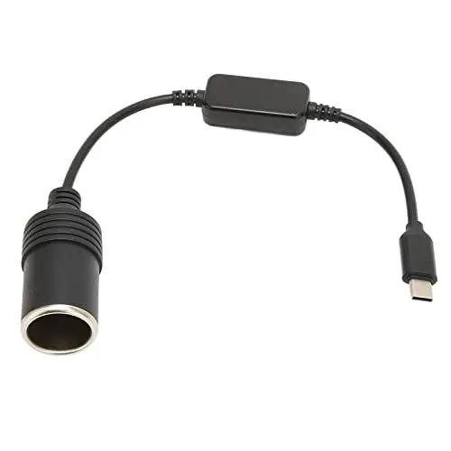 Produktbild: Fockety 5V USB C Transition 12V Auto Kiosk Stecker Netzkabel, Adapter für PKW Ladegerät, MP3 Player, Telefon, Rasiermesser, Zeilenrekorder, elektronischer Hund