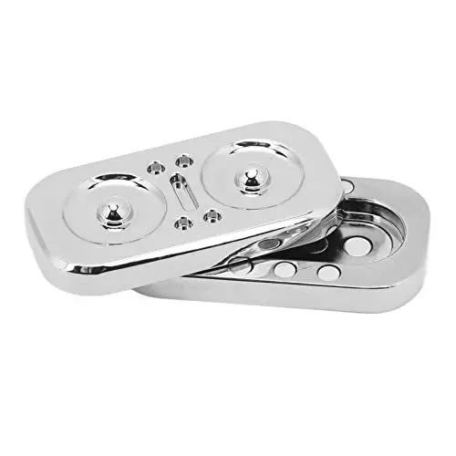 Produktbild: Fockety Magnetische Fidget Slider, Metall Poker Push Card Fidget Slider, EDC Erwachsene Fidget Spielzeug ADHD Autismus Sensory Relief Spielzeug, Metall Fidget Spielzeug für entspannende (Silber)