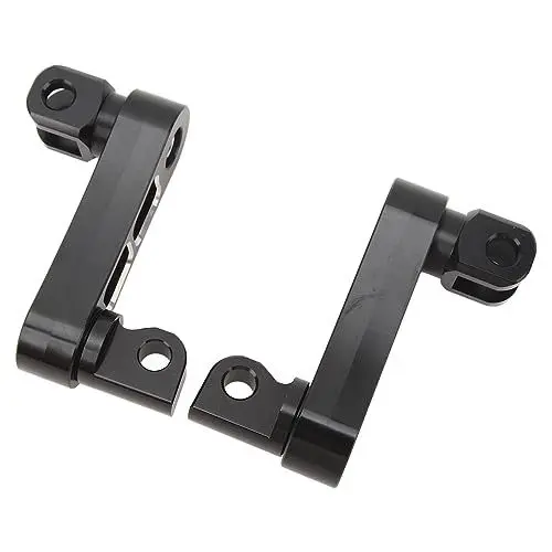 Produktbild: Motorrad-Fußrasten, Verstellbare Höhe Halterung für Fußrastenklemmenverlängerungen Highway Pegs-Verlängerungshalterungen 360° Verstellbar, Robust Fußrastenverlängerungshalterung