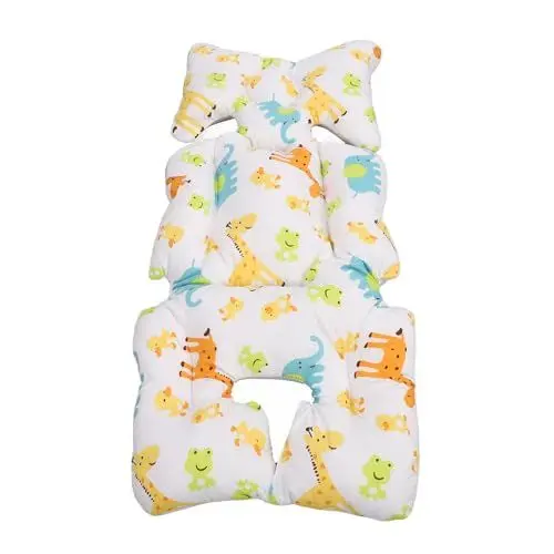 Produktbild: Fockety Sitzeinlage für Kleinkinder, Warme, Weiche Baumwolle Kopfstütze für Autositze Einlegekissen für den Kindersitz Kinderwagenkissen Einfach zu Säubern Babysitzkissen für (REH)