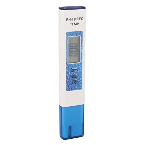 Produktbild: Fockety Wasserqualitätsmesser, PH TDS EC Temp Genauer Digitaler Wassertester Einfache Bedienung für Schwimmbecken für Trinkwasser (Blau)