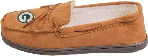 Produktbild: FOCO Forever Collectibles Championship NFL American Football International Fan Hausschuhe Mokassin Slippers Pantoffeln (S, Green Bay Packers)