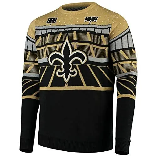 Produktbild: FOCO NFL Ugly Sweater Xmas LED Pullover - New Orleans Saints - XL