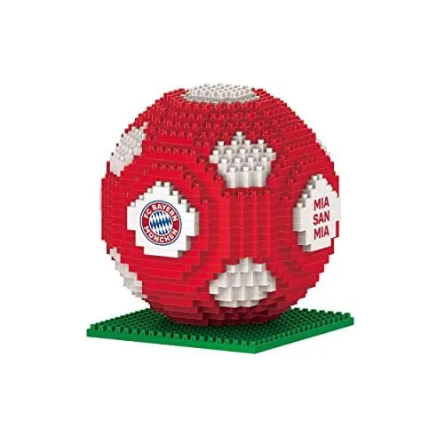 Produktbild: FOCO Offizielles Lizenzprodukt FC Bayern München BRXLZ-Steine 3D-Fußball Bau-Set