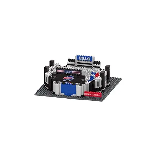 Produktbild: FOCO Offizielles Lizenzprodukt NFL Buffalo Bills Highmark BRXLZ-Steine 3D-Mini-Fußballstadion BAU-Set