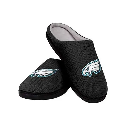 Produktbild: FOCO Offizielles Lizenzprodukt NFL Gedächtnisschaum Pantoffeln für Herren (Las Vegas Raiders) (42-43 EU)