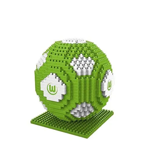 Produktbild: FOCO Offizielles Lizenzprodukt VFL Wolfsburg BRXLZ-Steine 3D-Fußball BAU-Set +12 YO Bricks