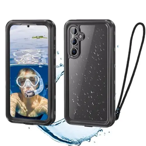 Produktbild: Focrelaxer für Samsung A55 5G Hülle,IP68 Wasserdicht Stoßfest Galaxy A55 Handyhülle mit Eingebautem Displayschutz 360 Grad Outdoor Panzerhülle Unterwasser Waterproof case für Samsung Galaxy A55 5G