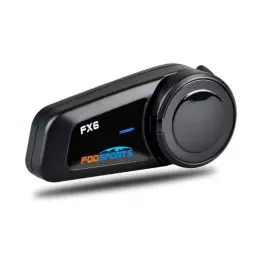Produktbild: Fodsports FX6 Motorrad Bluetooth Headset, Kommunikationssystem für 6 Fahrer mit 1000m Reichweite, Motorradhelm Intercom mit 40mm HD Lautsprecher, DSP und CVC Geräuschunterdrückung, FM Radio