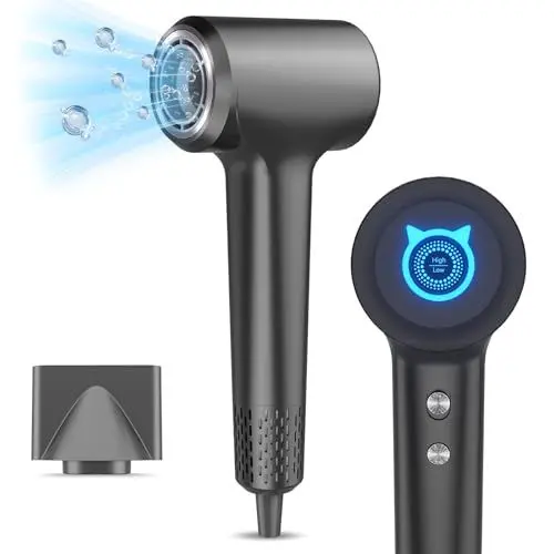 Produktbild: Föhn Ionen,Supersonic Haartrockner, 400 Million Negativ Ionen Fön,Leiser Schneller Hochgeschwindigkeitsmotor mit 110.000 U/min,57dB Geräuscharm Hair Dryer,Intelligentes Thermostat Haarfön für Reise