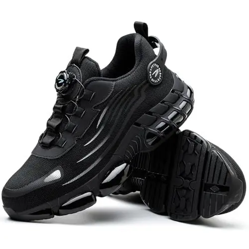 Produktbild: FOGOIN Sicherheitsschuhe Herren S3 Explorer 3.0 Sportliche Arbeitsschuhe Leicht Trends Drehknopf Anti-Smash und Anti-Punktur Arbeit Versicherung Schuhe Unisex