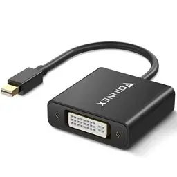 Produktbild: FOINNEX Mini DisplayPort auf DVI Adapter, 4K Aktiv Thunderbolt zu DVI Konverter für Microsoft Surface Pro 6 5 4 3, Mini DP to DVI Video Converter für Mac MacBook Pro Air MS Surface Book Surface Dock