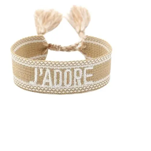 Produktbild: Fokelyi Canvas Webarmband, Größenverstellbar Sommer Schmuck, Boho Stoffarmband für Sommer Outfit