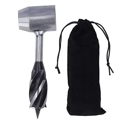 Produktbild: Folany Survival Settlers Tool Bushcraft Handbohrer, Handbohrer, Scotch Eye Holzbohrer, Manueller Lochmacher, Multitool für Camping/Bushcrafting/Outdoor-Rucksackreisen, Tragbar und Langlebig
