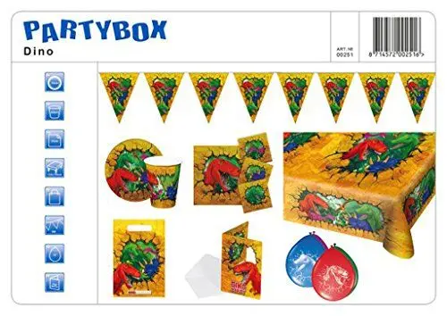 Produktbild: Folat 00251 - Partyset Dinosaurier, 48 teilig