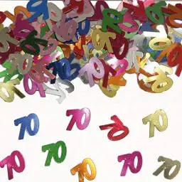 Produktbild: Folat 05319 - Tischkonfetti Zahl 70 - bunt - 1 x 14 gr.