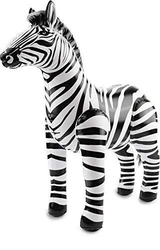 Produktbild: Folat 20273 Aufblasbares Zebra Schwarz-Weiβ, keine, Einheitsgröße