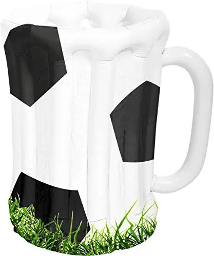 Produktbild: Folat 30607 Aufblasbarer Bierkrug Fußball Schwarz-Weiβ