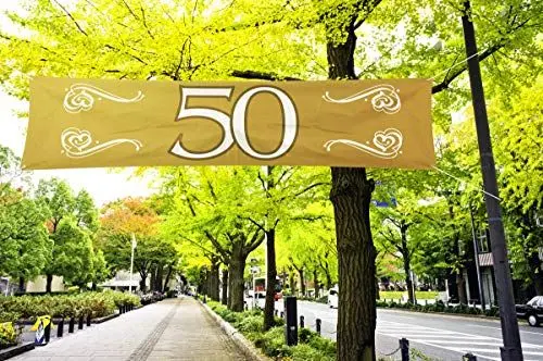 Produktbild: Folat Banner 50 Goldhochzeit, Polyester, ca. 40x180cm