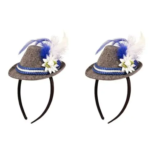 Produktbild: Folat Tiara Mini Tirolerhut Oktoberfest, Blau, Costumes